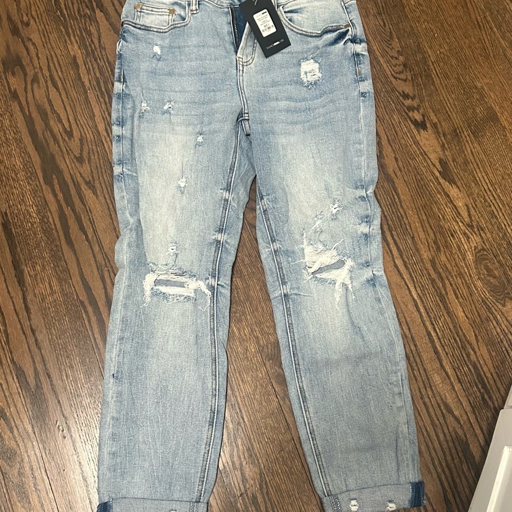 Distressed Light Blue Women's Jeans